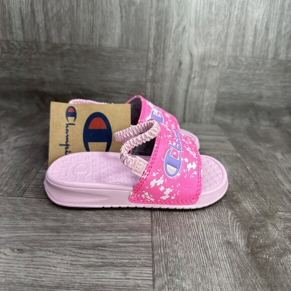 Champion Super Slide Splash Toddler size 7 Hot Pink Slingback Sandals - Picture 3 of 8